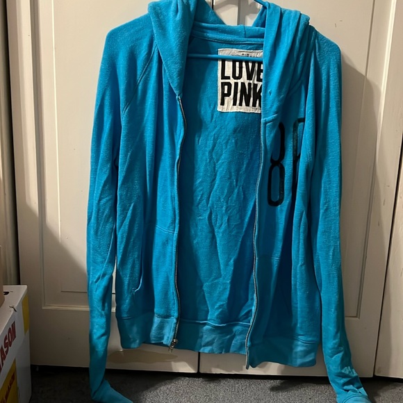 PINK zip up sweatshirt - Picture 1 of 3